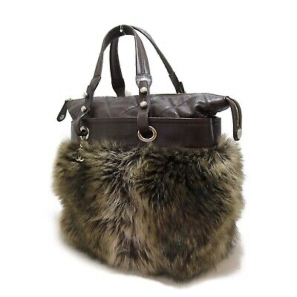 Chanel Paris Biarritz Fur Calf Skin Leather Bag - Picture 2 of 8